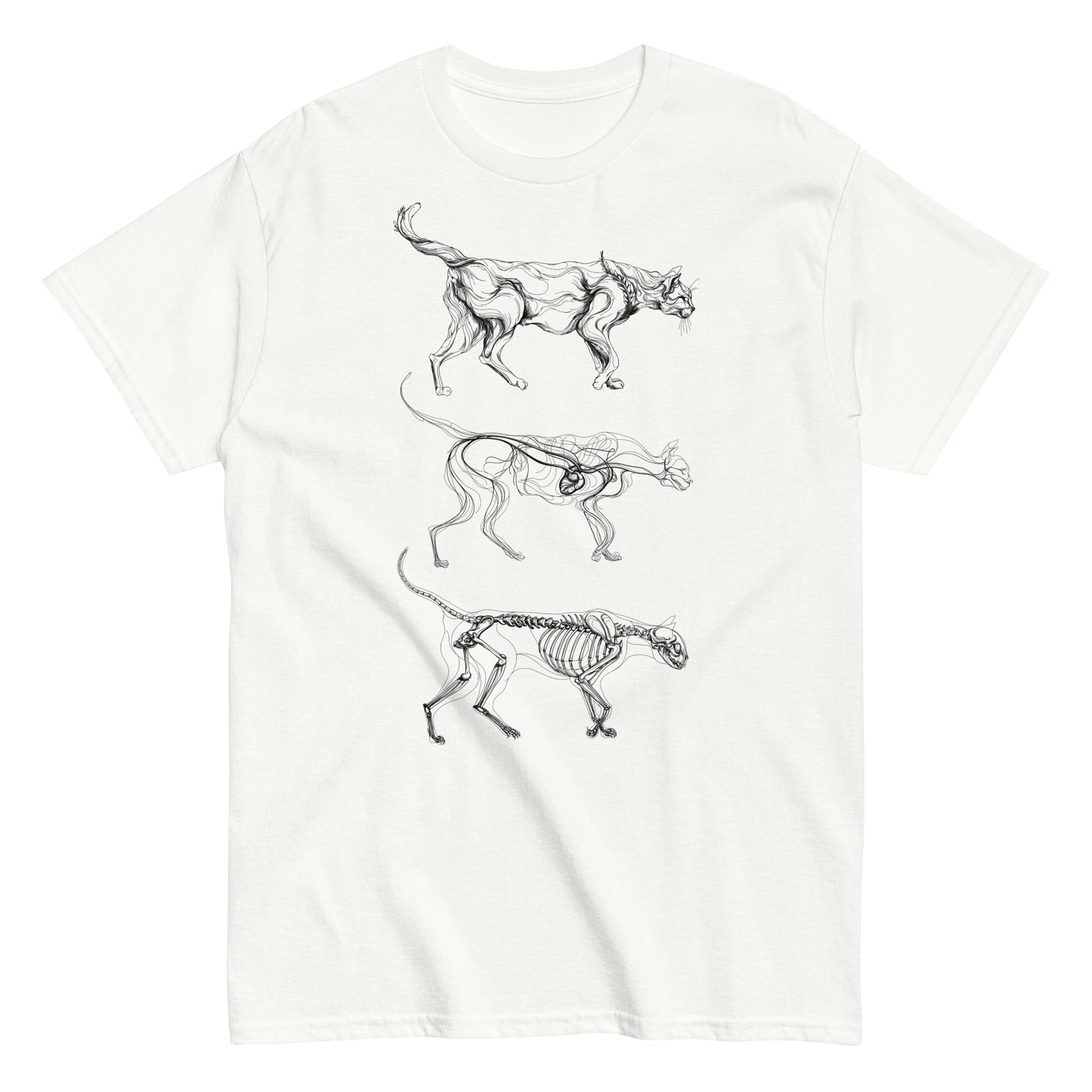 T-shirt The Dreamers: Cat Anatomy