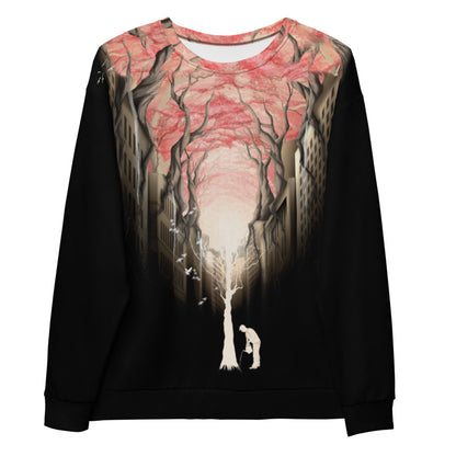Growing Red Forest above the City | SUDADERA PREMIUM